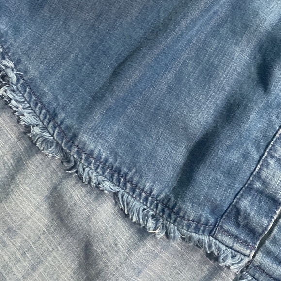 Cloth And Stone Fray Seams Back Shirt S - Picture 4 of 6